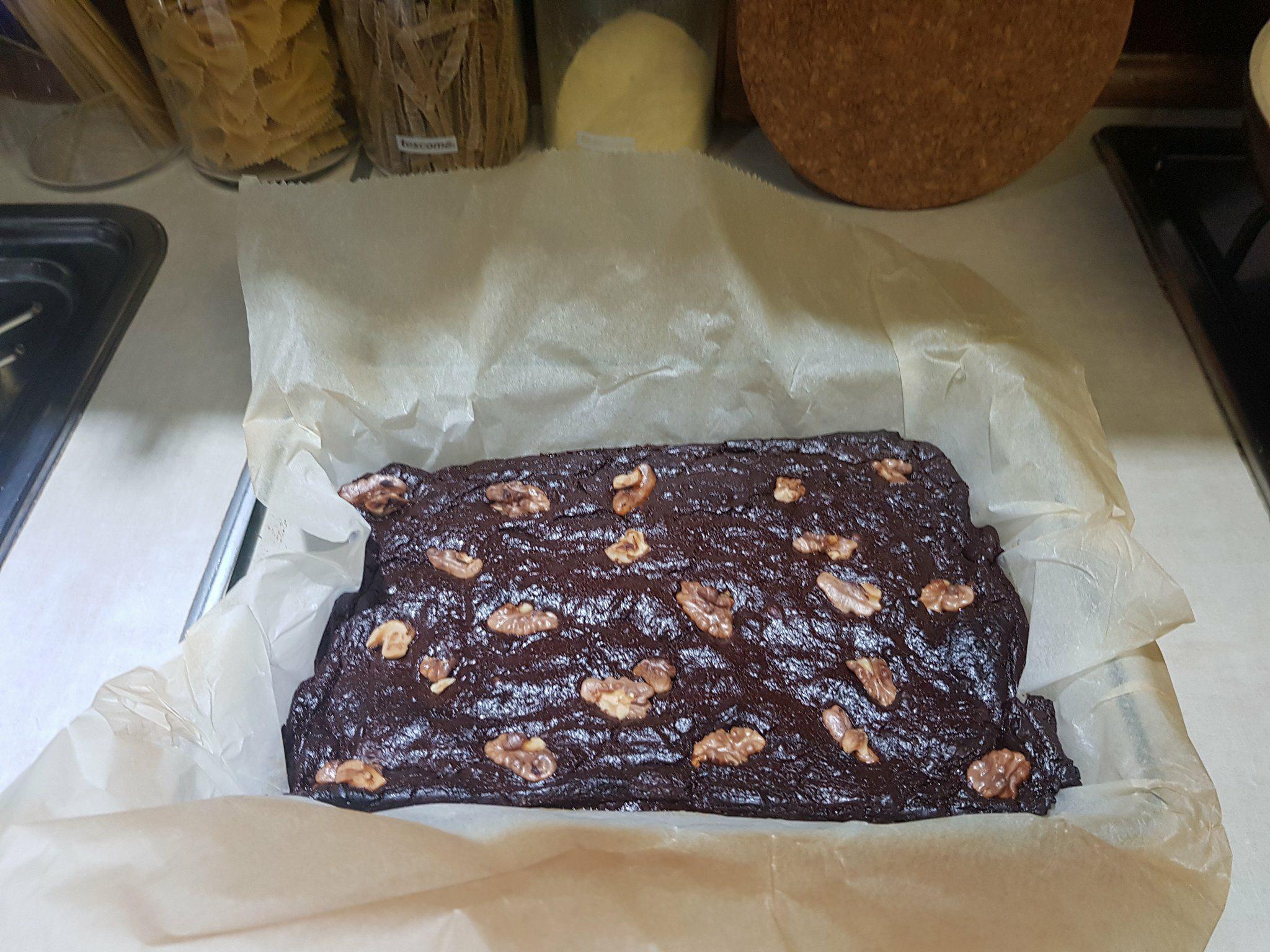 Falošné brownies s brusnicami